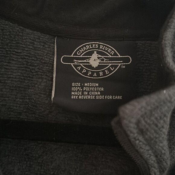 Men Sweater Size M Gray Charles River Apparel - Picture 5 of 5